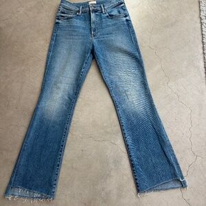 MOTHER The Insider Crop Step Fray Color Juicin